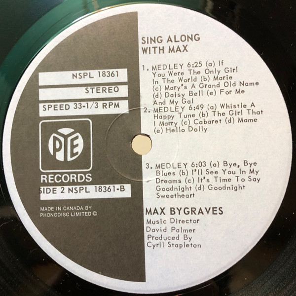 Max Bygraves - Sing Along With Max (LP, Album) (Mint (M)) - Image 4