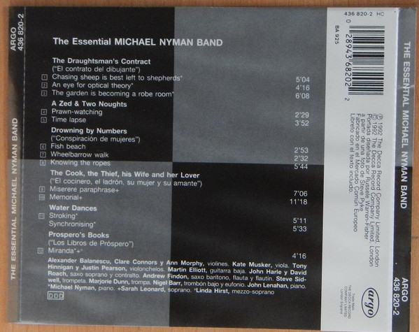 The Michael Nyman Band - The Essential Michael Nyman Band (CD, Album) (Near Mint (NM or M-)) - Image 2