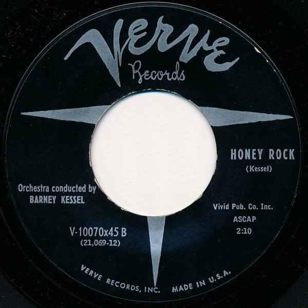 Ricky Nelson (2) / Barney Kessel - You're My One And Only Love / Honey Rock (7", Styrene) (Near Mint (NM or M-)) - Image 2