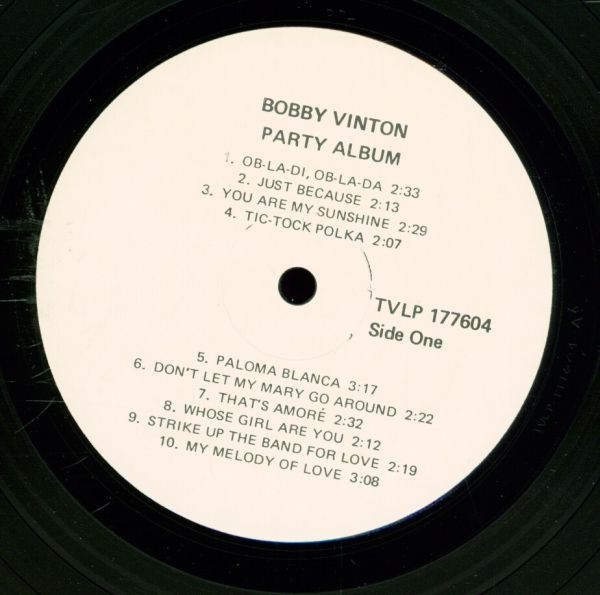Bobby Vinton - Party Music (LP, Album) (Mint (M)) - Image 3