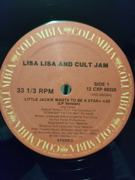 Lisa Lisa & Cult Jam - Little Jackie Wants To Be A Star (12") (Mint (M))