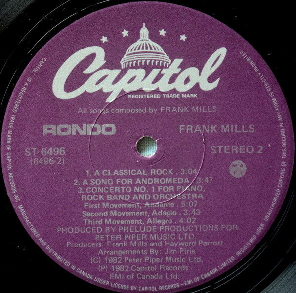 Frank Mills - Rondo (LP) (Mint (M)) - Image 4