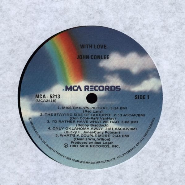 John Conlee - With Love (LP, Album) (Mint (M)) - Image 3