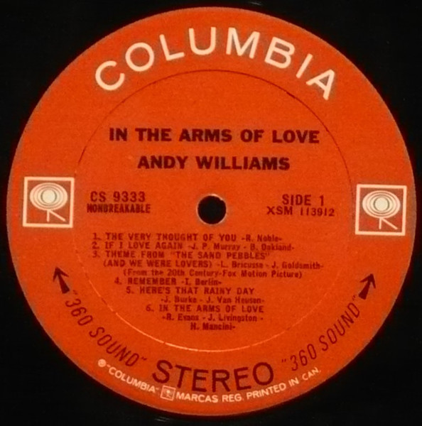 Andy Williams - In The Arms Of Love (LP, Album) (Mint (M)) - Image 3