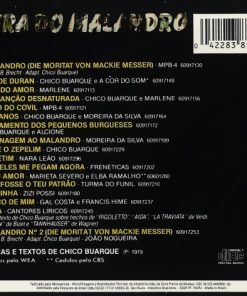 Alternative view of Chico Buarque - Ópera Do Malandro (CD, Album, RE, RM) (Near Mint (NM or M-))