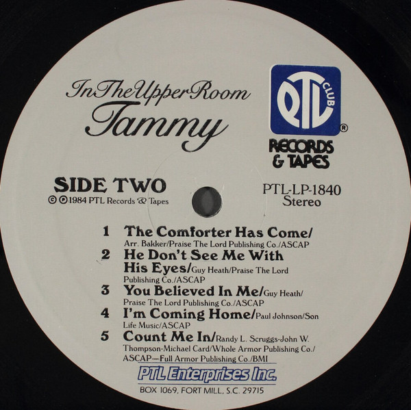 Tammy Faye Bakker - In The Upper Room (LP) (Mint (M)) - Image 3