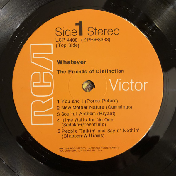 The Friends Of Distinction - Whatever (LP, Album, Hol) (Mint (M)) - Image 3