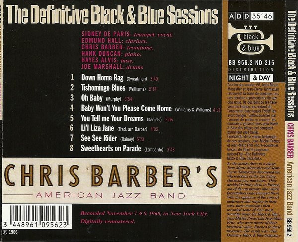 Chris Barber's American Jazz Band With Sidney De Paris - Chris Barber's American Jazz Band With Sidney De Paris (CD, RE) (Near Mint (NM or M-)) - Image 3