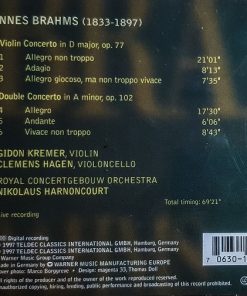 Alternative view of Johannes Brahms, Gidon Kremer, Clemens Hagen, Nikolaus Harnoncourt, Concertgebouworkest - Violin Concerto ∙ Double Concerto (CD, Album) (Near Mint (NM or M-))