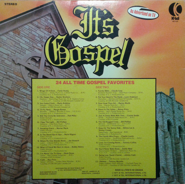 Various - It's Gospel (24 All Time Gospel Favorites) (LP, Comp) (Mint (M)) - Image 2