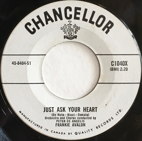 Frankie Avalon - Just Ask Your Heart (7", Single) (Near Mint (NM or M-))