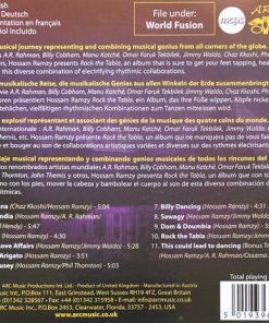 Alternative view of Hossam Ramzy Featuring A.R. Rahman, Billy Cobham, Manu Katché, Omar Faruk Tekbilek - Rock The Tabla (CD, Album) (Mint (M))