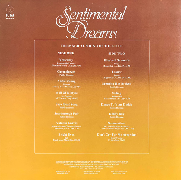 Adrian Brett - Sentimental Dreams (LP, Comp) (Mint (M)) - Image 2