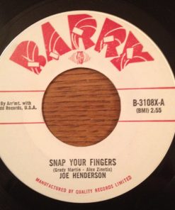Joe Henderson (2) - Snap Your Fingers / If You See Me Cry (7", Single) (Near Mint (NM or M-))