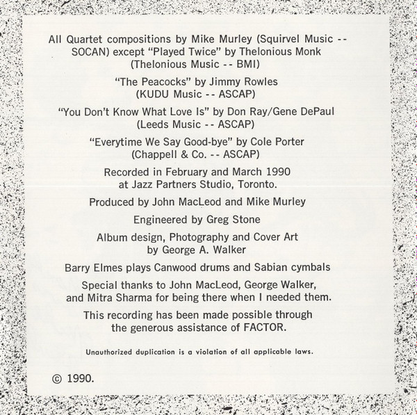 Mike Murley - Two Sides (CD, Album) (Near Mint (NM or M-)) - Image 4
