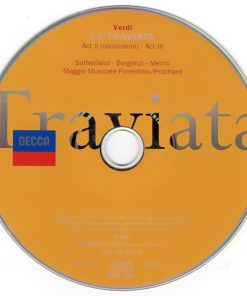 Alternative view of Giuseppe Verdi - Joan Sutherland, Carlo Bergonzi, Robert Merrill - La Traviata (2xCD, Album, RE, RM) (Near Mint (NM or M-))
