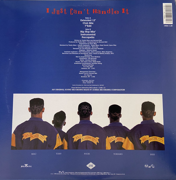 Hi-Five - I Just Can't Handle It (12") (Mint (M)) - Image 3