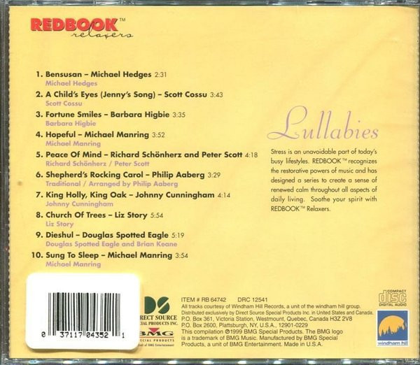 Various - Lullabies (CD, Comp) (Mint (M)) - Image 2