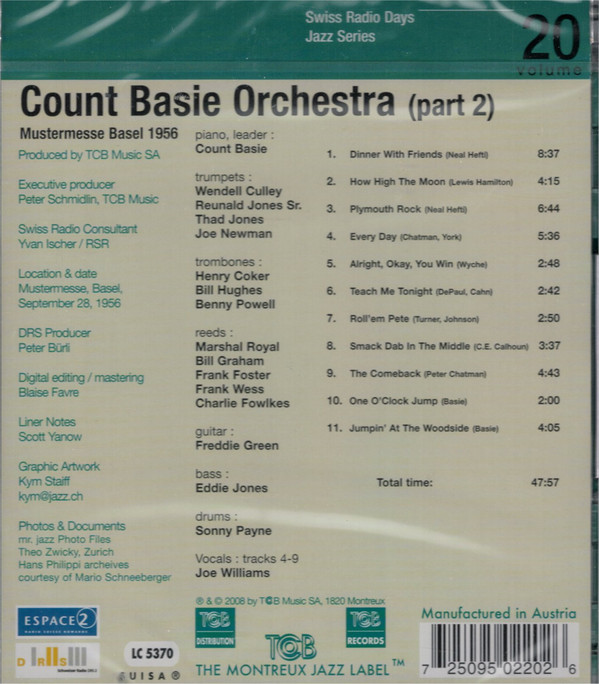 Count Basie Orchestra - Mustermesse Basel 1956 Part 2 (CD, Album) (Near Mint (NM or M-)) - Image 2