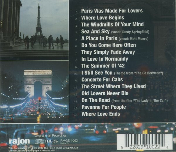 Michel Legrand - Paris Was Made For Lovers (CD, Comp) (Near Mint (NM or M-)) - Image 2