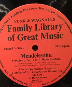 Alternative view of Felix Mendelssohn-Bartholdy - The Italian - Fourth Symphony / Music From A Midsummer Night's Dream (LP, Album) (Mint (M))
