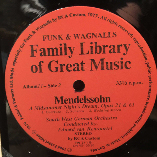 Felix Mendelssohn-Bartholdy - The Italian - Fourth Symphony / Music From A Midsummer Night's Dream (LP, Album) (Mint (M)) - Image 4