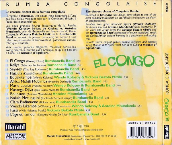 Various - El Congo Brazza Kin (CD, Comp) (Near Mint (NM or M-)) - Image 2
