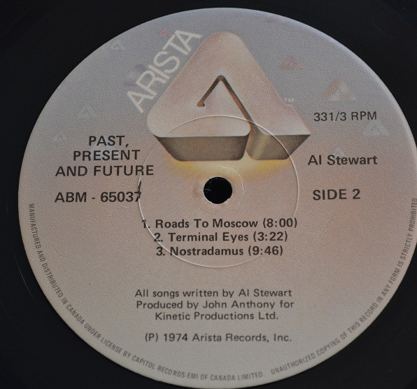 Al Stewart - Past, Present & Future (LP, Album) (Mint (M)) - Image 4