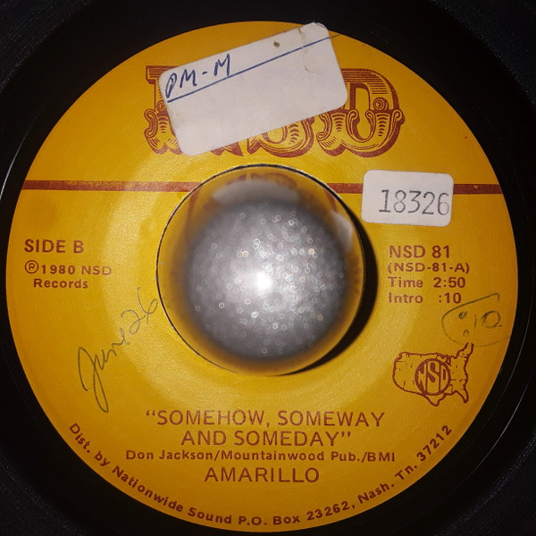 Amarillo - How Long Has It Been / Somehow, Someway And Someday (7") (Very Good Plus (VG+)) - Image 2