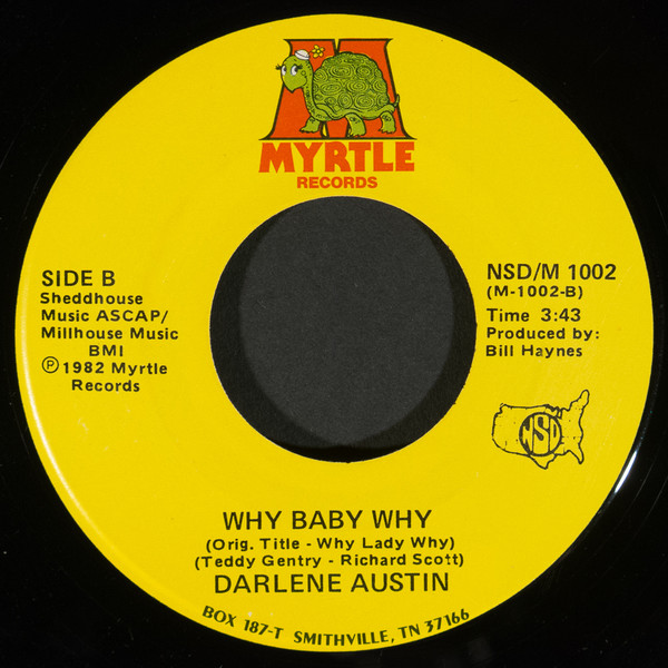 Darlene Austin - Sunday Go To Cheatin' Clothes / Why Baby Why (7") (Very Good Plus (VG+)) - Image 2