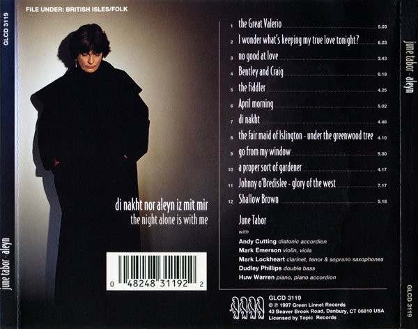 June Tabor - Aleyn (CD, Album) (Near Mint (NM or M-)) - Image 2