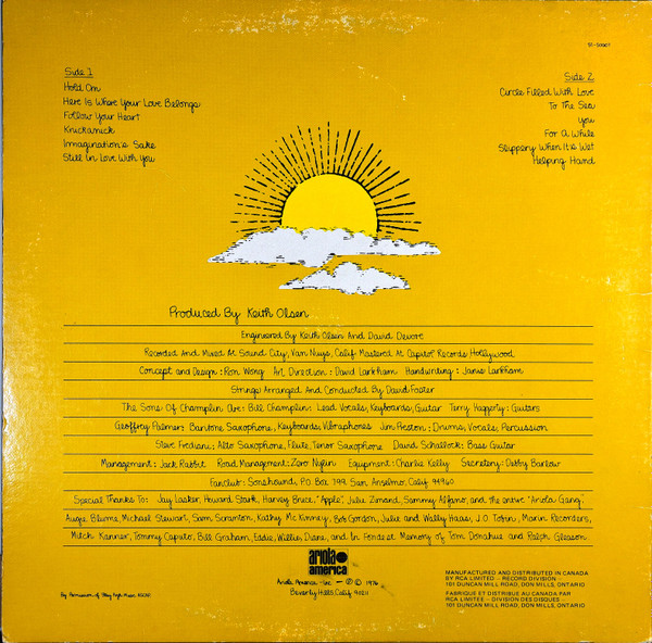 The Sons Of Champlin - A Circle Filled With Love (LP, Album) (Mint (M)) - Image 2