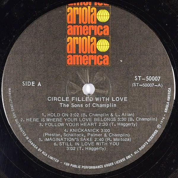 The Sons Of Champlin - A Circle Filled With Love (LP, Album) (Mint (M)) - Image 3