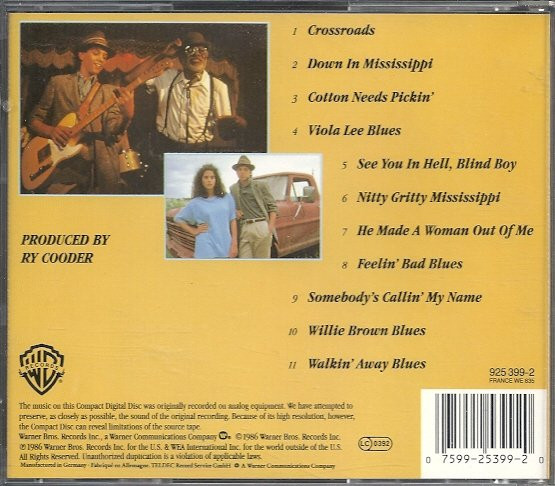 Ry Cooder - Crossroads - Original Motion Picture Soundtrack (CD, Album) (Very Good Plus (VG+)) - Image 2