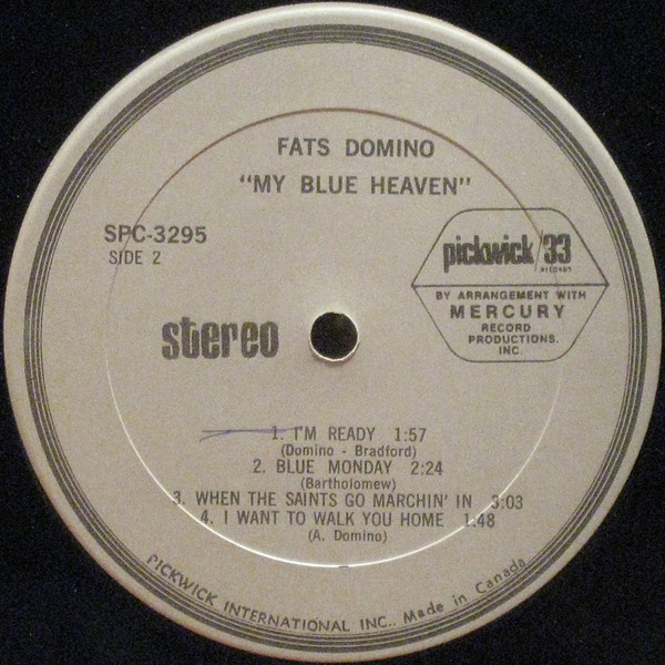 Fats Domino - My Blue Heaven (LP, Album, RE) (Mint (M)) - Image 4