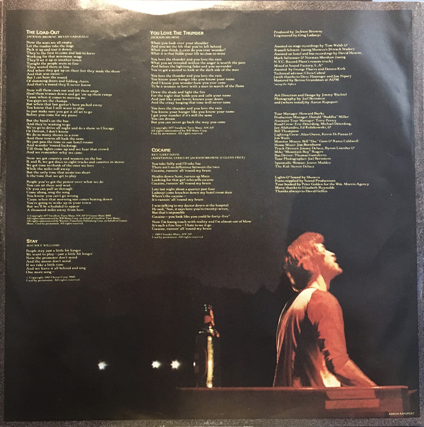 Jackson Browne - Running On Empty (LP, Album, Club, RE, Ter) (Mint (M)) - Image 4