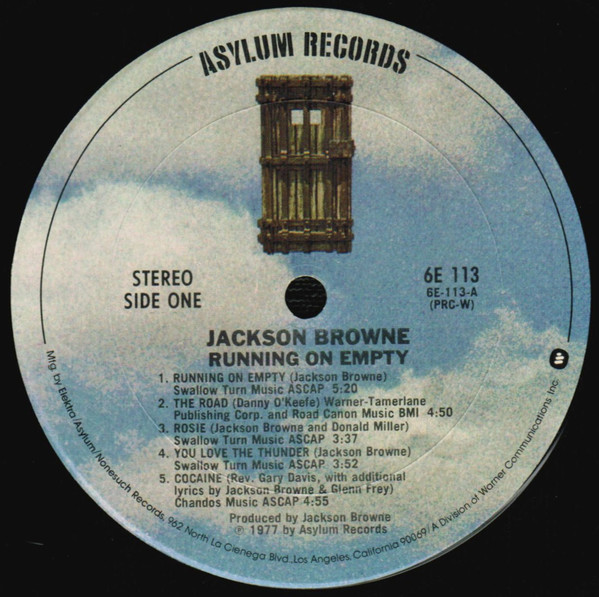 Jackson Browne - Running On Empty (LP, Album, Club, RE, Ter) (Mint (M)) - Image 5