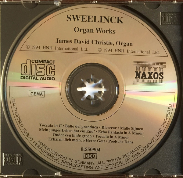 Jan Pieterszoon Sweelinck - James Christie (3) - Organ Works (CD, Album) (Near Mint (NM or M-)) - Image 3