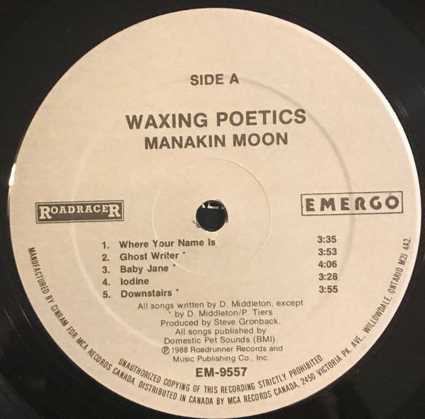 Waxing Poetics - Manakin Moon (LP, Album) (Mint (M)) - Image 3