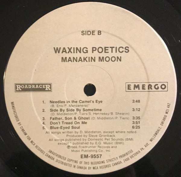 Waxing Poetics - Manakin Moon (LP, Album) (Mint (M)) - Image 4