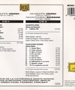 Alternative view of Giuseppe Verdi, Gioacchino Rossini : Ferenc Fricsay - Messa Da Requiem - Stabat Mater (2xCD, Comp, Mono) (Near Mint (NM or M-))