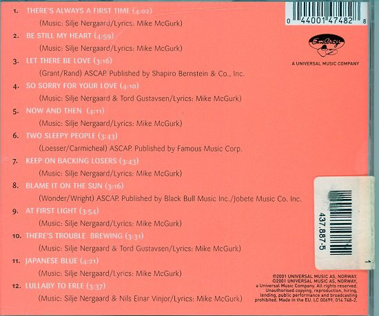 Silje Nergaard - At First Light (CD, Album) (Mint (M)) - Image 2