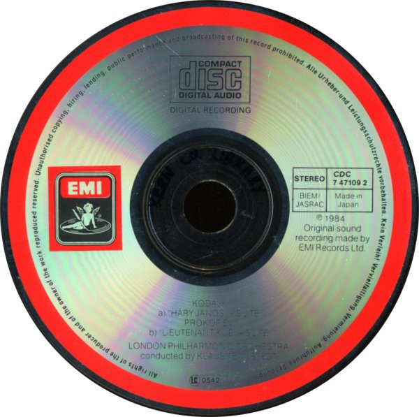 Zoltán Kodály / Sergei Prokofiev : Klaus Tennstedt, London Philharmonic Orchestra - Háry János-Suite / Lieutenant Kijé-Suite (CD) (Near Mint (NM or M-)) - Image 4