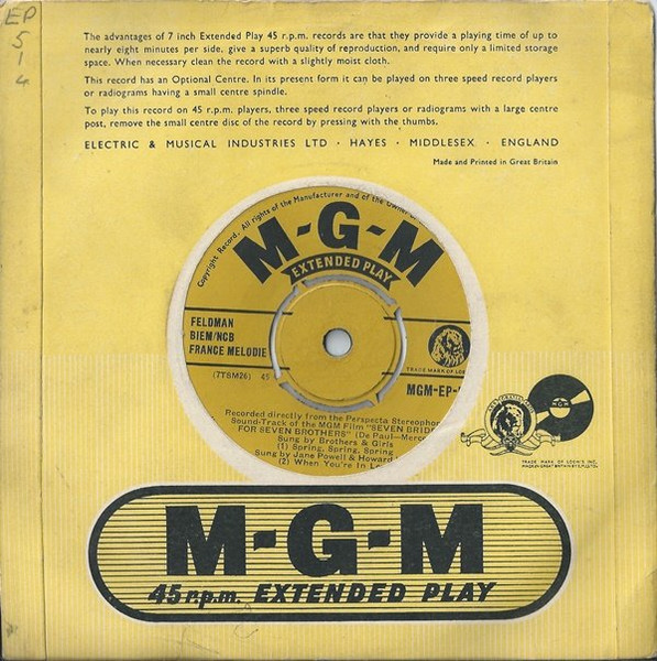 Various - Seven Brides For Seven Brothers (No. 2) (7", EP) (Near Mint (NM or M-)) - Image 3