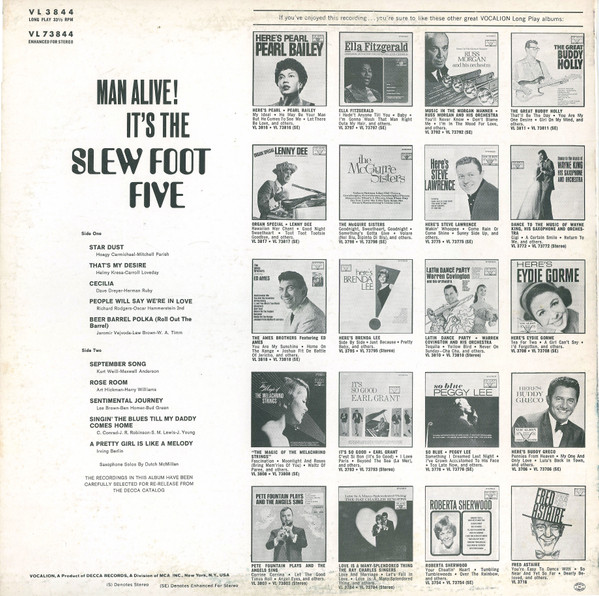 Grady Martin And The Slew Foot Five - Man Alive! It's The Slew Foot Five (LP, Album, RE) (Mint (M)) - Image 2