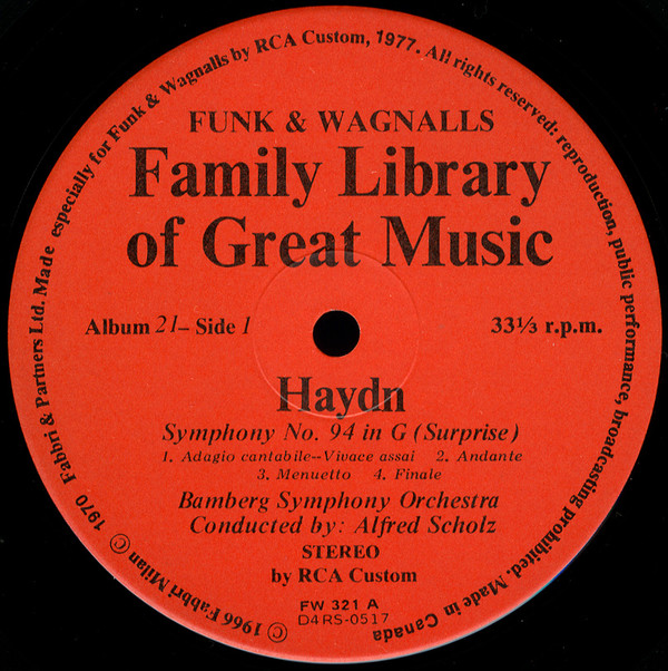 Joseph Haydn - The Surprise Symphony / The Clock Symphony (LP) (Mint (M)) - Image 3