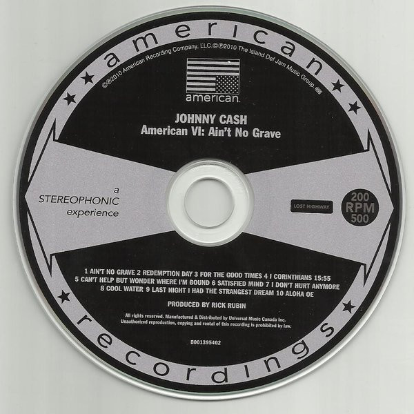 Johnny Cash - American VI: Ain't No Grave (CD, Album, Dig) (Mint (M)) - Image 3