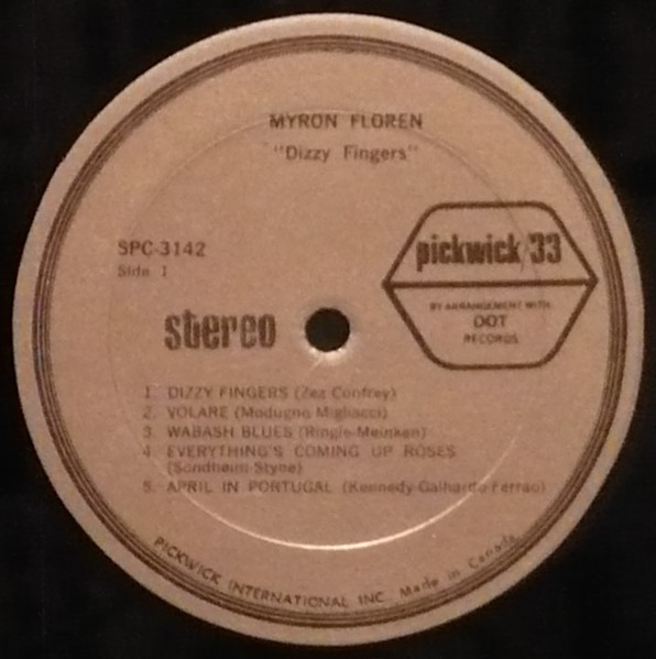 Myron Floren - Dizzy Fingers (LP, Album) (Mint (M)) - Image 2