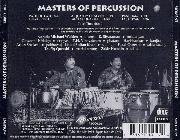 Various - Masters Of Percussion (CD, Album) (Near Mint (NM or M-)) - Image 2