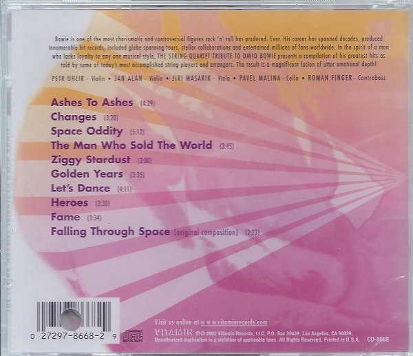 The Vitamin String Quartet - The String Quartet Tribute To David Bowie (CD, Album) (Near Mint (NM or M-)) - Image 2